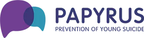 Papyrus charity logo – suicide prevention support